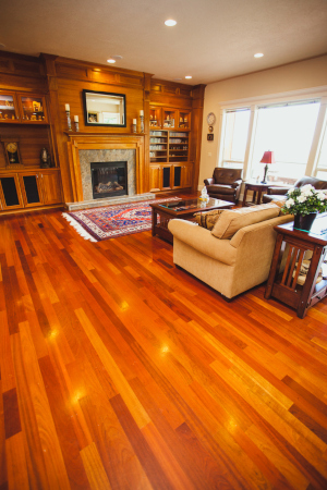 Domestic hardwood flooring is made of woods native to North America