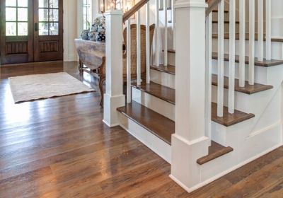 Wood Stair Remodeling Zack Hardwood Flooring Charlotte Nc